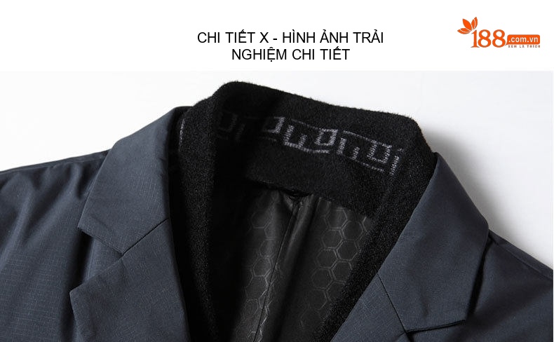 Áo Khoác Phao Nam Lông Vũ Trắng Dáng Vest Có Khăn Quàng Cổ Màu Đen, Xám chi tiết 14