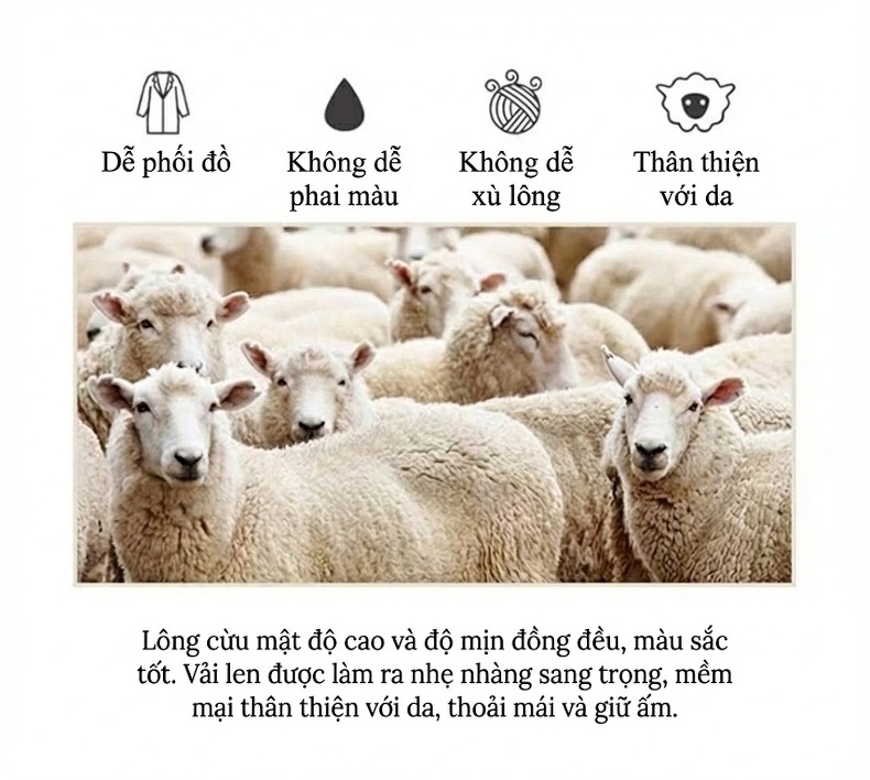 Áo Khoác Dạ Nam Dáng Dài Cổ Khăn Lông, Lót Lông Vũ Tháo Rời Màu Xám chi tiết 3