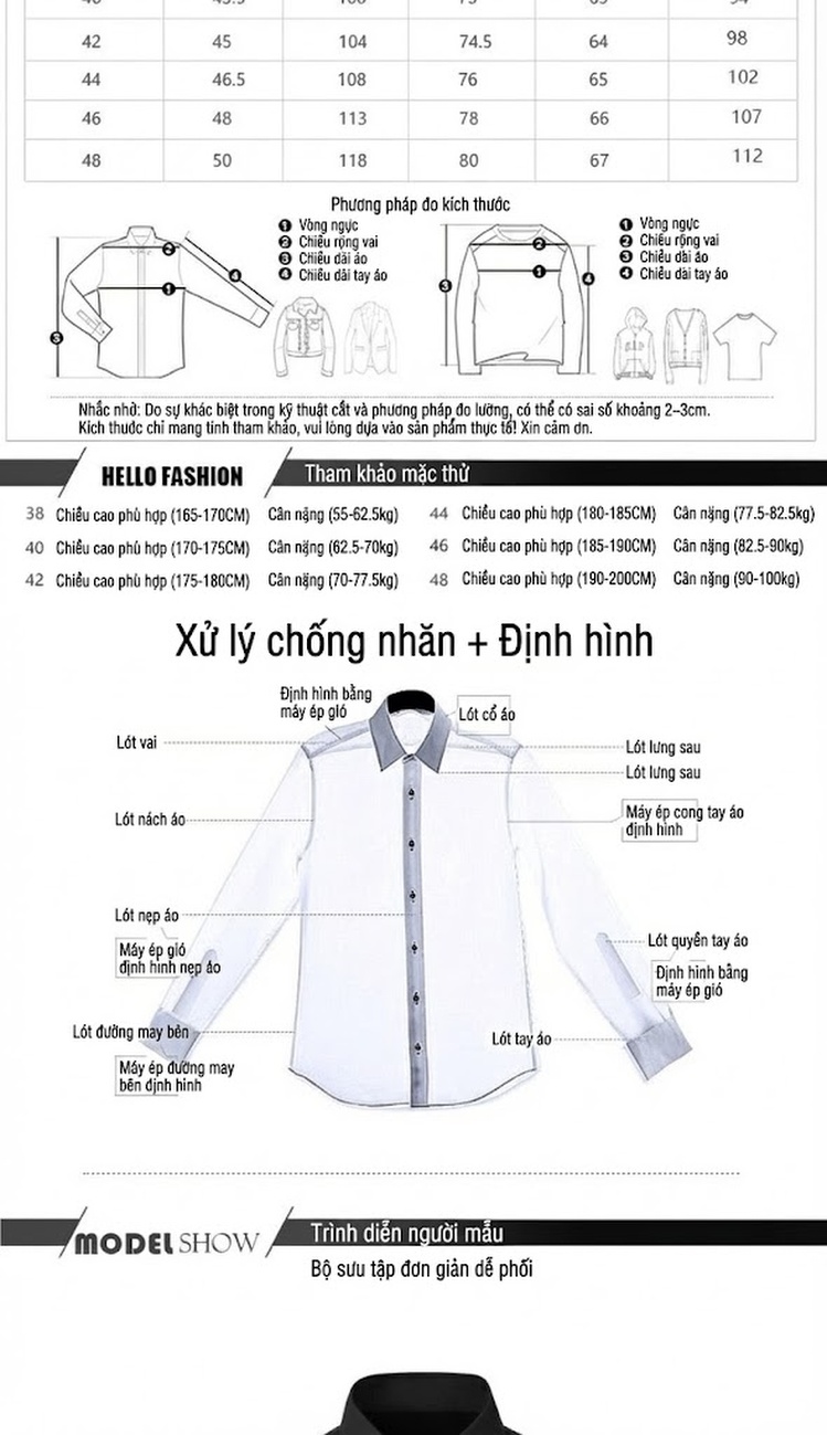 Áo Sơ Mi Nam Tay Dài Cotton In Hoa Văn Phong Cách Trung Quốc Màu Trắng, Đen chi tiết 3