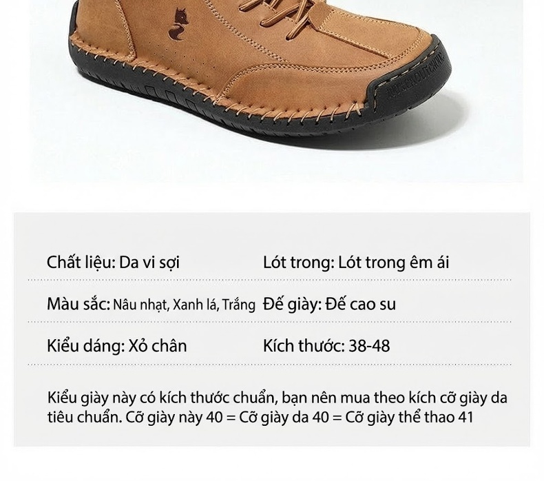 Giày Cao Cổ Nam Phong Cách Casual Chiều Cao Đế Khoảng 3cm Màu Nâu, Trắng, Xám chi tiết 3