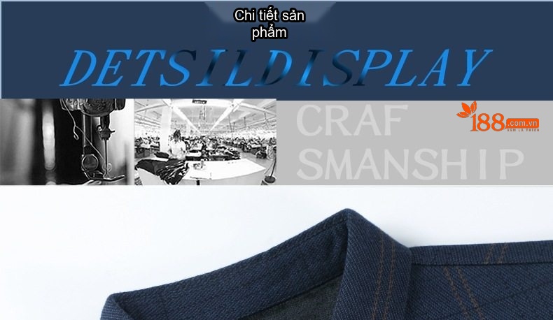 Áo Sơ Mi Nam Lông Cừu Dệt Nhung Giữ Nhiệt Chống Nhăn Màu Xanh Navy chi tiết 15