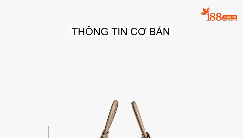 Túi Xách Nữ Da Bò Thiết Kế Độc Đáo Dáng Bucket Kèm Dây Đeo Vai Màu Nâu, Đen chi tiết 10
