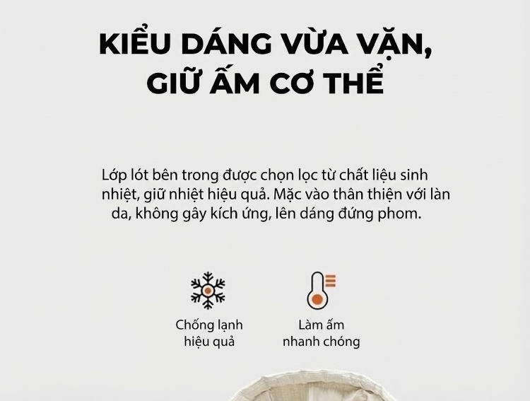 Áo Khoác Cotton Nam Có Mũ Trùm Đầu Dáng Rộng Lót Lông Dày Dặn Kiểu Caro Màu Trắng, Đen chi tiết 7