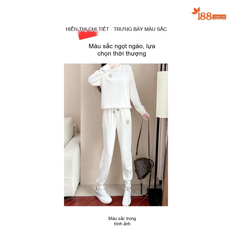 Bộ đồ thể thao nữ dài tay phong cách thời trang cao cấp chi tiết 5