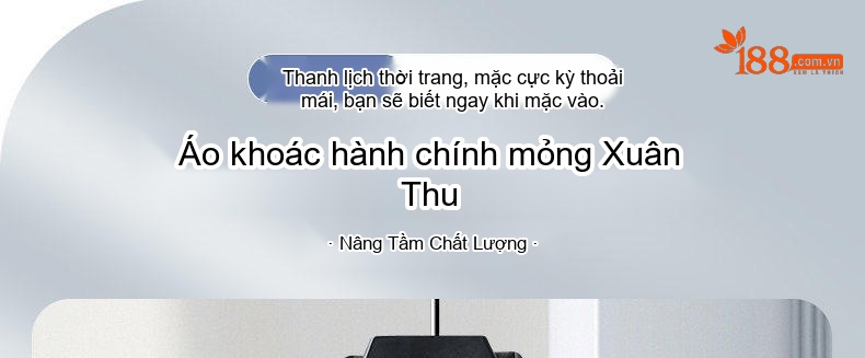 Áo Khoác Nam Mỏng Cổ Bẻ Màu Trơn Phong Cách Doanh Nhân chi tiết 1