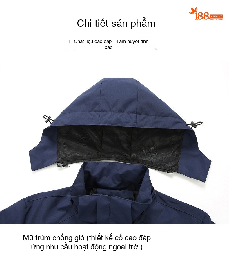 Áo Khoác Dù Nam Mùa Thu Đông Dáng Rộng Lót Lông Cừu Giữ Ấm Màu Xám, Xanh Dương, Đỏ, Đen... chi tiết 23