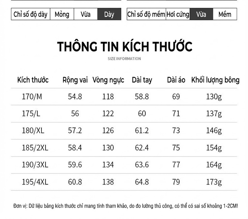 Áo Khoác Phao Nam Dày Dặn 90% Lông Vịt Trắng Mũ Trùm Đầu Giữ Ấm chi tiết 17
