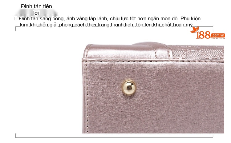 Bộ Túi Xách Nữ Da Bóng Đeo Chéo, Xách Tay 4 Món Thời Trang Màu Be, Xám, Hồng, Xanh Dương... chi tiết 22