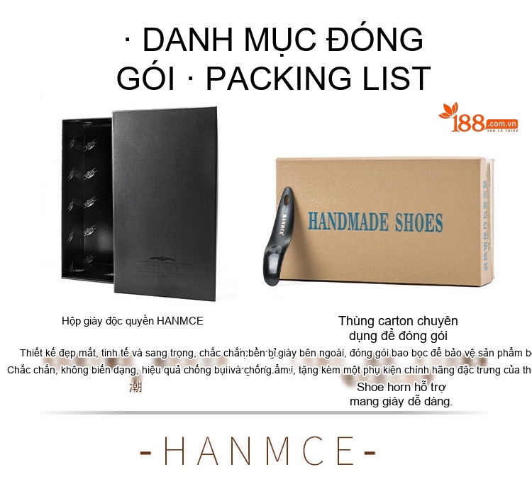 Giày Tây Buộc Dây Nam Da Bóng Chiều Cao Đế Khoảng 3cm Màu Đen chi tiết 13