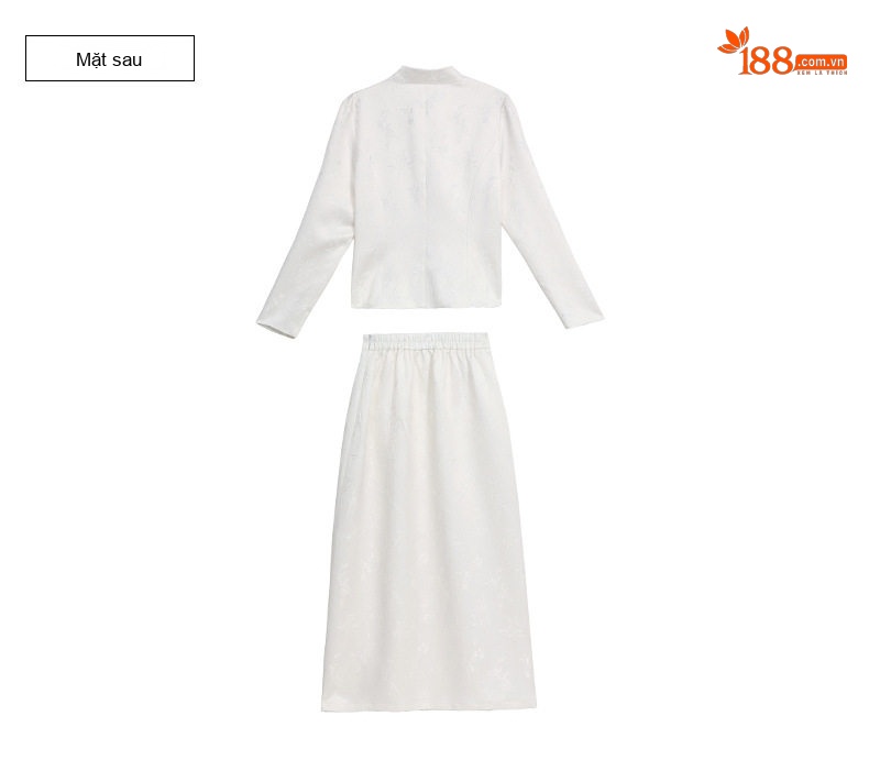 Set Áo Khoác Hán Phục Tay Dài Cổ Tàu Khuy Nút Tinh Tế Và Chân Váy Dài Thanh Lịch Màu Đen, Hồng, Trắng chi tiết 45