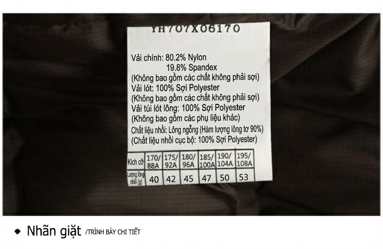 Áo Khoác Phao Nam Milk Silk 90% Lông Ngỗng Xám Mỏng Nhẹ Có Mũ Màu Xanh Navy chi tiết 29