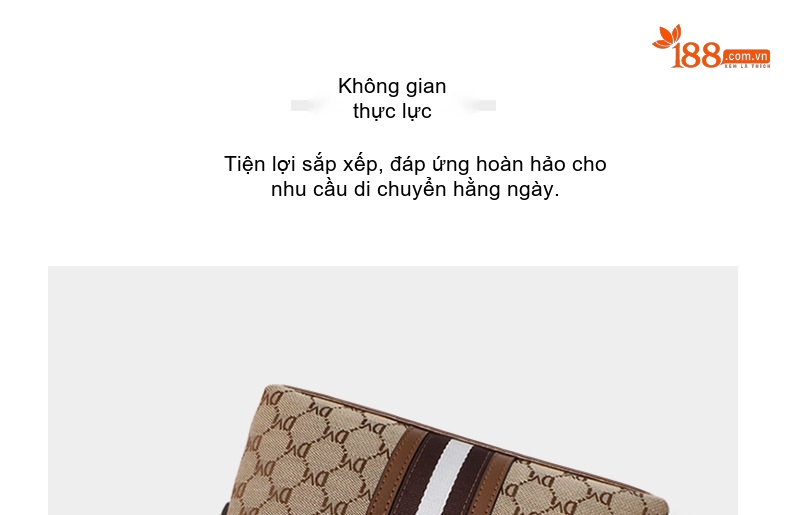 Túi Đeo Chéo Nữ Vải Họa Tiết Dáng Vỏ Sò Cao Cấp Màu Nâu, Trắng chi tiết 20