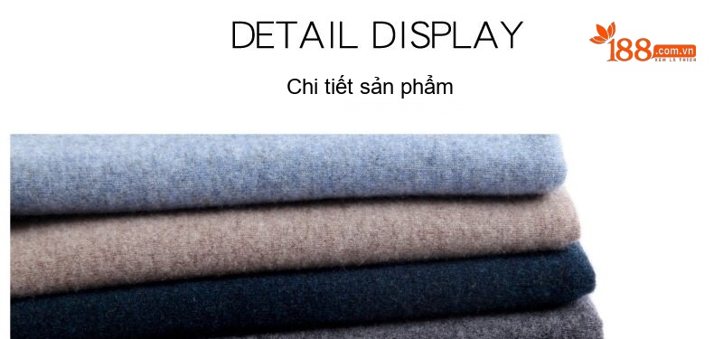Áo Len Nam Cổ Lọ Dệt Kim Cashmere Dày Dặn Giữ Ấm Màu Nâu, Đỏ Rượu, Xám, Đen chi tiết 23