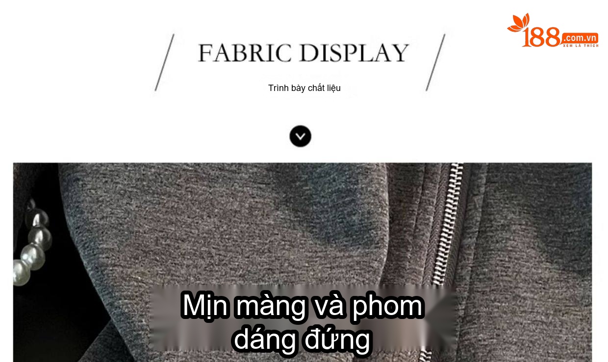 Váy Thun Nữ Dáng Dài Tay Dài Cổ Bẻ Khóa Kéo Eo Thun Màu Xám chi tiết 3