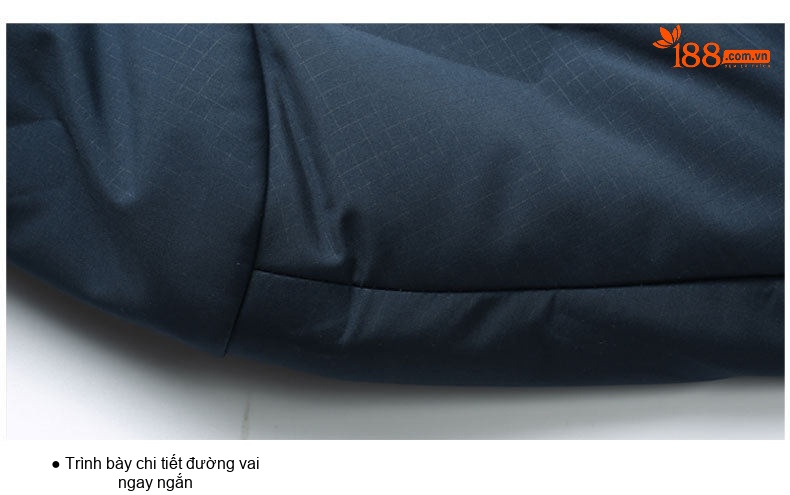 Áo Khoác Phao Lông Vũ Nam Mỏng Nhẹ Dáng Ngắn Cổ Trụ Màu Đen, Xám, Xanh Navy chi tiết 28