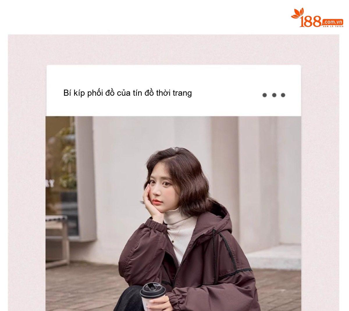 Áo Khoác Parka Nữ Lót Lông Dày Dặn Dáng Dài Màu Nâu chi tiết 8
