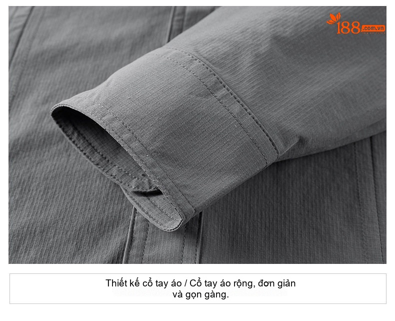 Áo Sơ Mi Dài Tay Nam Ice Silk Phong Cách Công Sở Túi Hộp Màu Be, Xám, Đen chi tiết 20