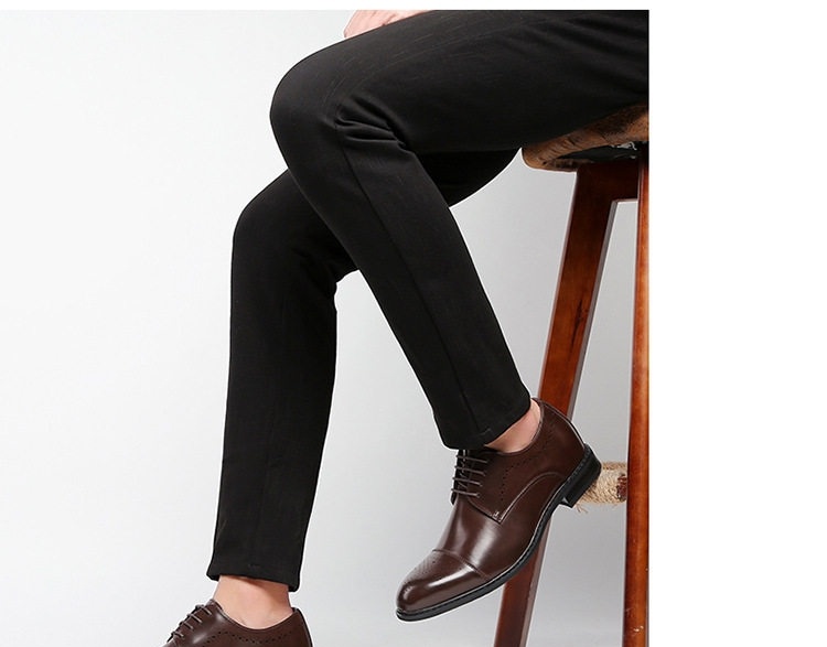 Giày Tây Buộc Dây Nam Da Thật Chiều Cao Đế Khoảng 3cm Màu Đen, Nâu chi tiết 13