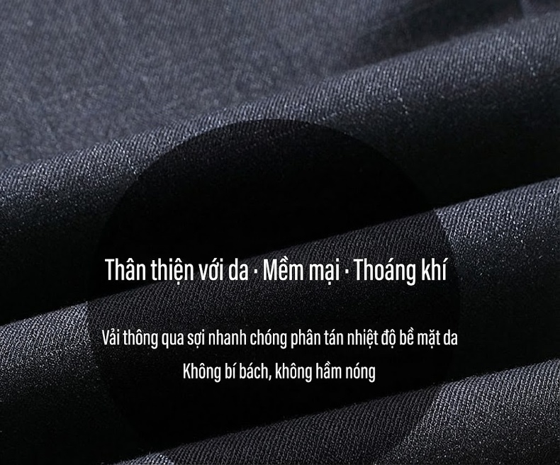 Quần Âu Nam Dáng Ôm Vừa Vặn Phong Cách Hàn Quốc Màu Đen chi tiết 4