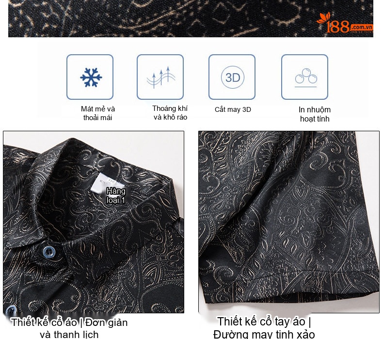 Áo Khoác Blazer Nam Ngắn Tay Dài Wool Lông Cừu Phong Cách Business Casual Màu Xám, Nâu, Xanh Navy chi tiết 3