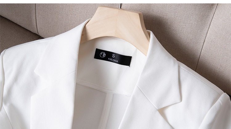Áo Blazer Nữ Kèm Khăn Lụa Thiết Kế Mỏng Tay Lỡ Phong Cách Công Sở Màu Trắng, Xanh, Xám, Kem... chi tiết 18