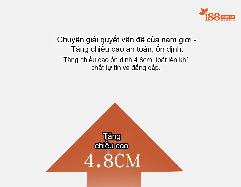 Giày Tây Buộc Dây Nam Da Bóng Đế Cao Khoảng 5cm Đinh Tán Màu Đen, Nâu chi tiết 4