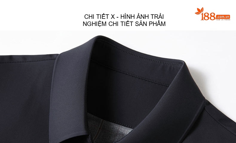 Áo Khoác Nam Cổ Bẻ Khóa Kéo Phong Cách Công Sở Thanh Lịch Màu Đen chi tiết 9