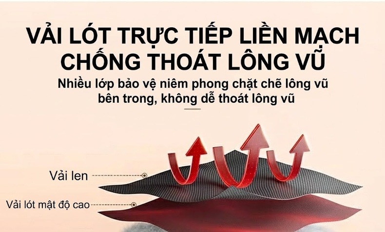 Áo Khoác Dạ Nam Lông Vũ Tháo Rời Dáng Dài Màu Đen, Nâu chi tiết 13