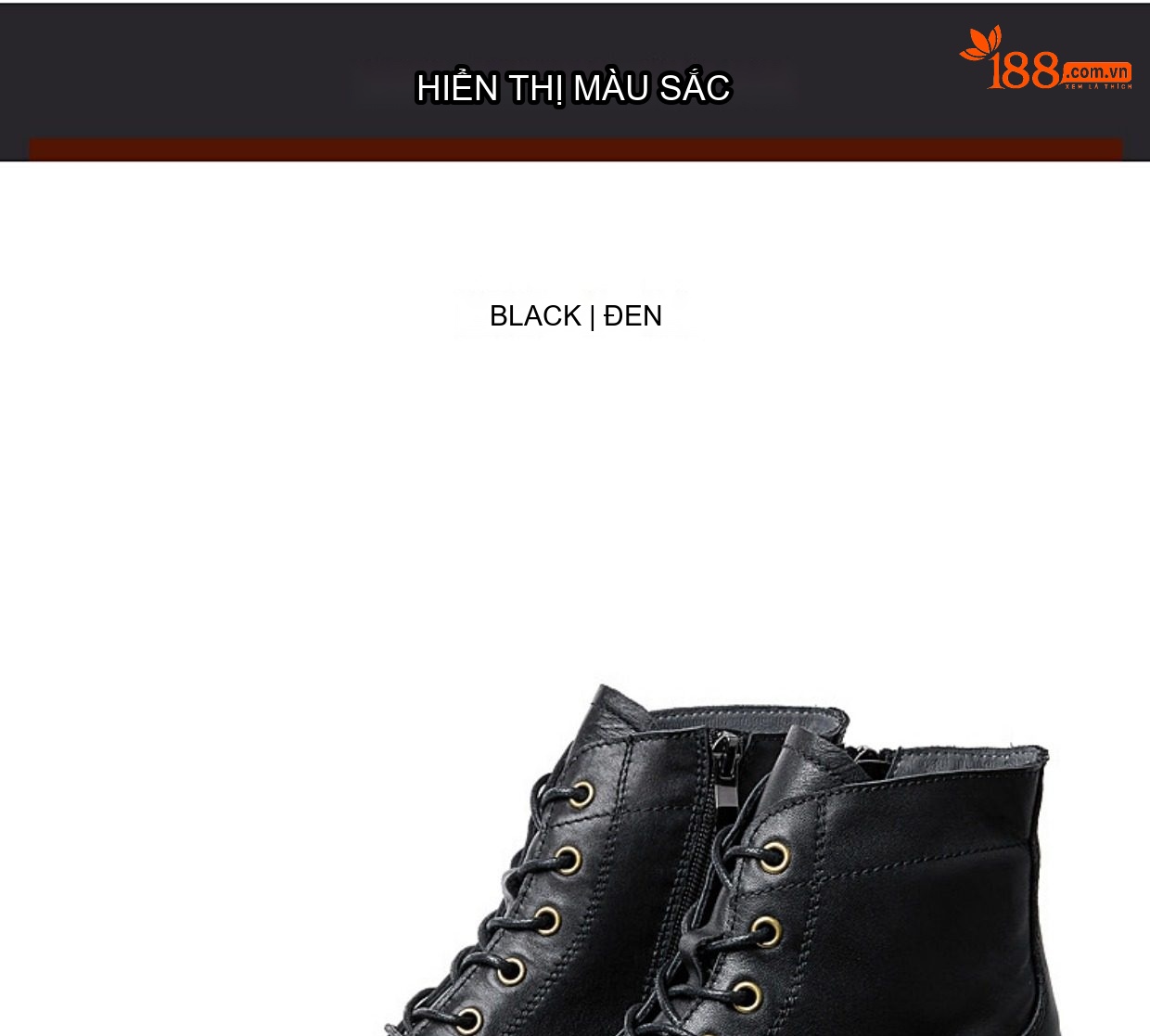 Giày Boot Martin Nam Cao Cổ Da Thật Đế Dày Chiều Cao Đế Khoảng 3cm Phong Cách Anh Quốc Màu Nâu, Đen chi tiết 17