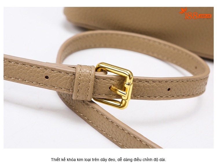 Túi Xách Tay Nữ Chữ V Đeo Chéo Da Mờ Cao Cấp Công Sở Màu Đen, Hồng, Kem chi tiết 30