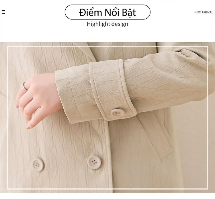 Áo Vest Blazer Nữ Ngắn Tay Lỡ Màu Trắng Kem, Đen, Kaki, Nâu Cà Phê chi tiết 11