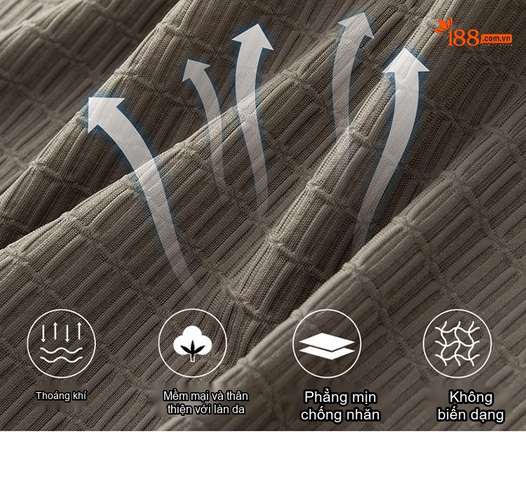 Áo Sơ Mi Tay Ngắn Nam Ice Silk Form Rộng Thoáng Mát Màu Đen, Nâu chi tiết 7