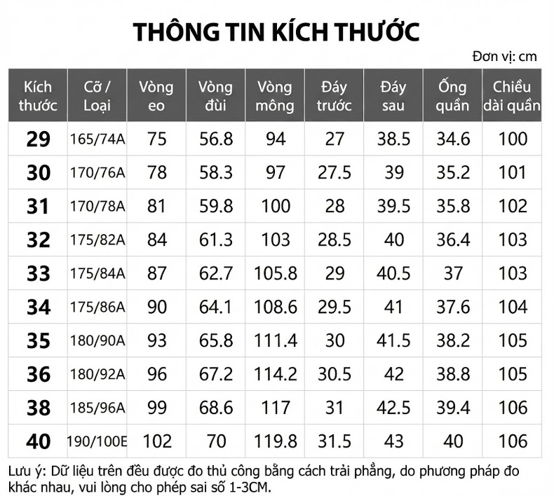 Quần Tây Nam Ống Đứng Lót Lông Cừu Dáng Suông Màu Đen chi tiết 14