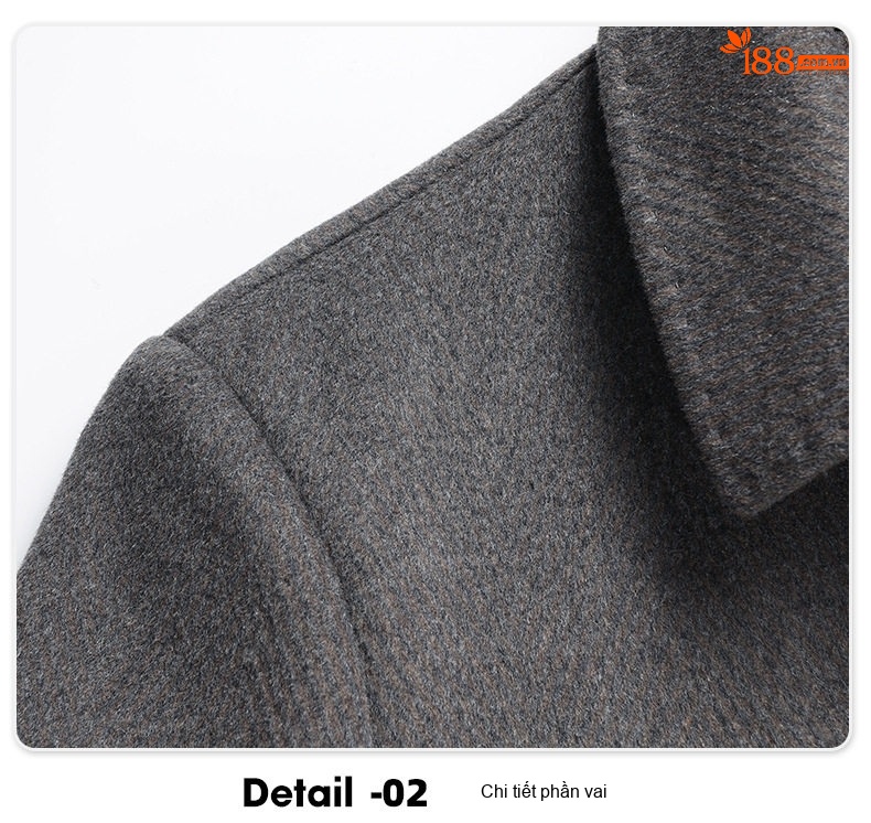 Áo Khoác Dạ Nam Lông Vũ Lót Trong Tháo Rời Phong Cách Business Casual Màu Xám chi tiết 24