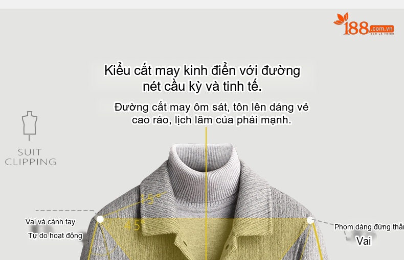 Áo Khoác Nam Alpaca Lông Cừu Dáng Ngắn Dáng Rộng Màu Xám, Đen chi tiết 26