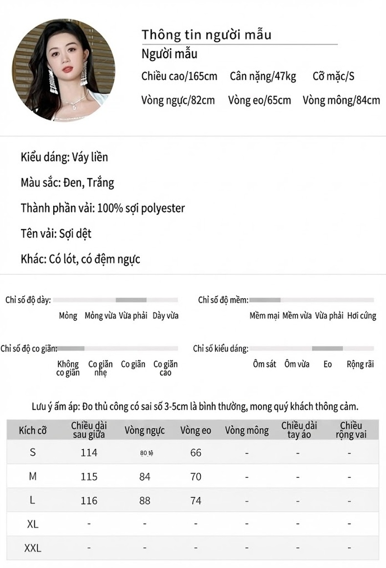 Váy Đầm Xòe Cổ chữ Vuông Tay Ngắn dáng chữ A Chữ Thắt Eo Phong Cách Hepburn Màu Đen, Trắng chi tiết 2