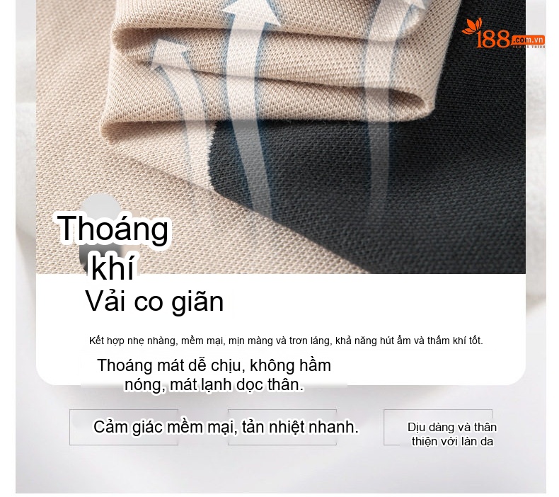 Áo Thun Cổ Bẻ Tay Ngắn Nam Dáng Rộng Màu Đen, Kem, Trắng, Nâu chi tiết 3