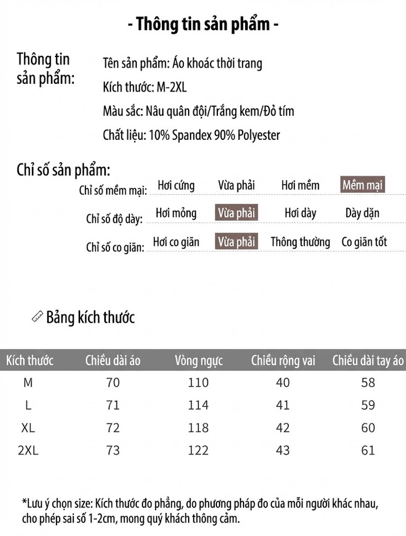 Áo Khoác Gió Nữ Dáng Vừa Có Mũ Trùm Đầu Phong Cách Công Sở Màu Be, Đỏ, Trắng chi tiết 9