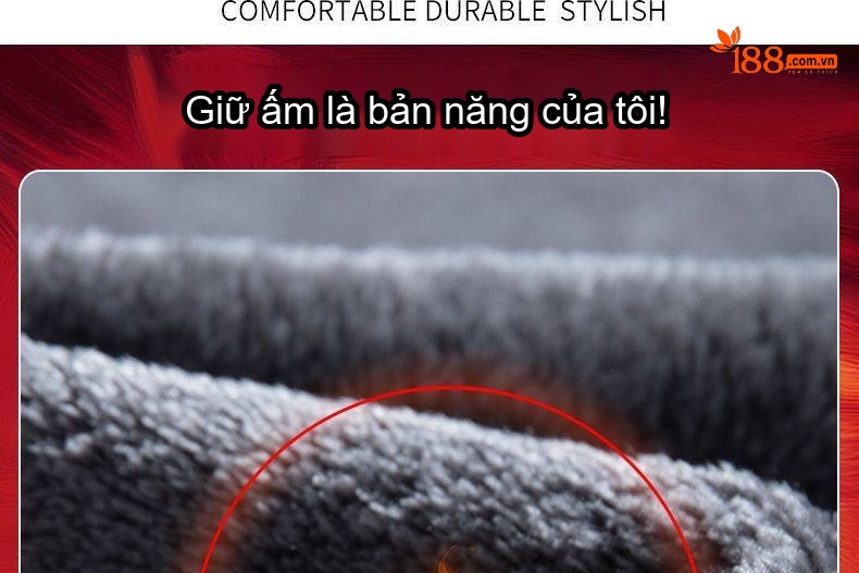 Quần Jean Nam Ống Đứng Co Giãn Lót Lông Cao Cấp Màu Xanh, Đen chi tiết 7
