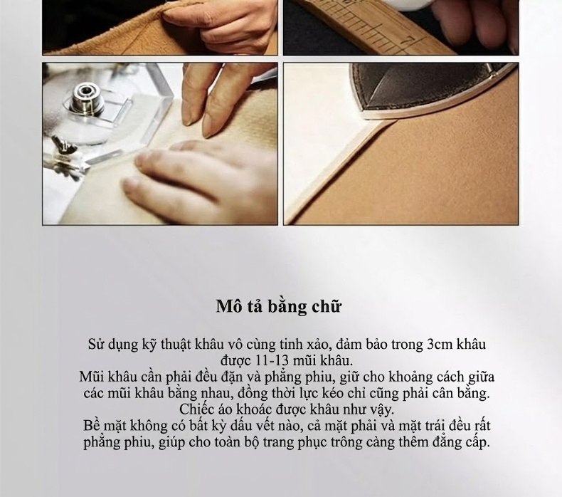 Áo Khoác Dạ Nam 100% Lông Cừu Dáng Ngắn Màu Đen, Nâu chi tiết 10