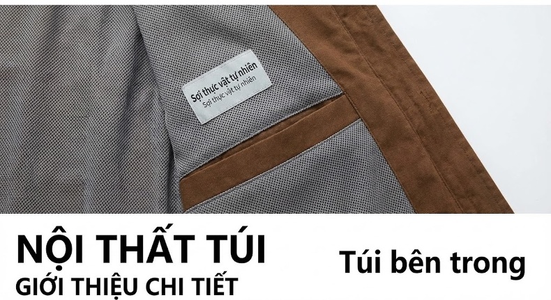 Áo Vest/Blazer Nam Cotton Mỏng Lót Viền Màu Kem, Xanh Lam, Nâu, Xanh Navy... chi tiết 27