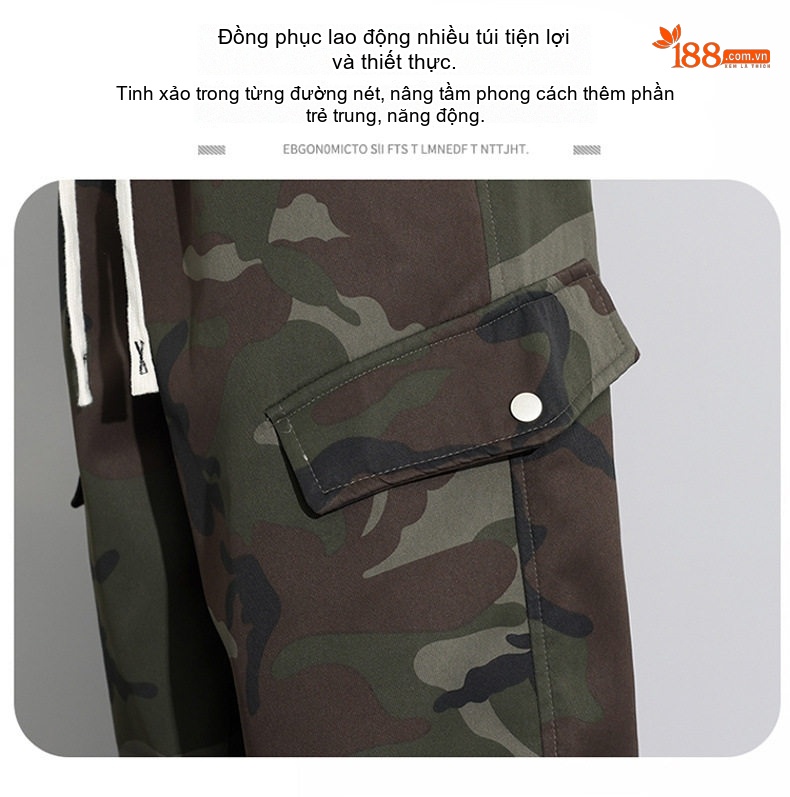 Quần Jogger Nam Lót Lông Cừu Non Dày Dặn Phong Cách Mỹ Ống Bo Chun Màu Rằn Ri, Đen chi tiết 10