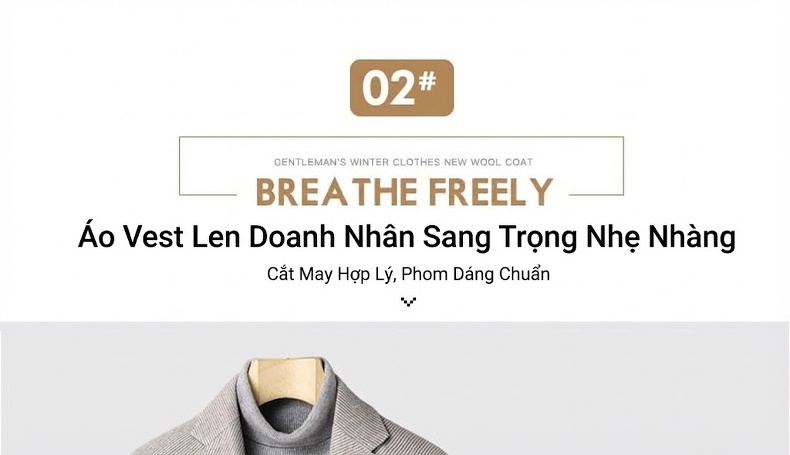 Áo Khoác Dạ Nam Dáng Dài Ôm Dáng Thu Đông Chất Liệu Lông Cừu Màu Xám, Xanh Navy chi tiết 6