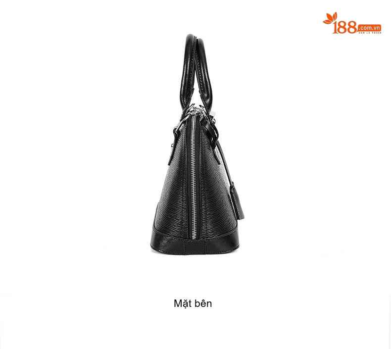 Túi Xách Nữ Da Bò Đeo Chéo Dáng Vỏ Sò Sức Chứa Lớn Màu Đen chi tiết 24