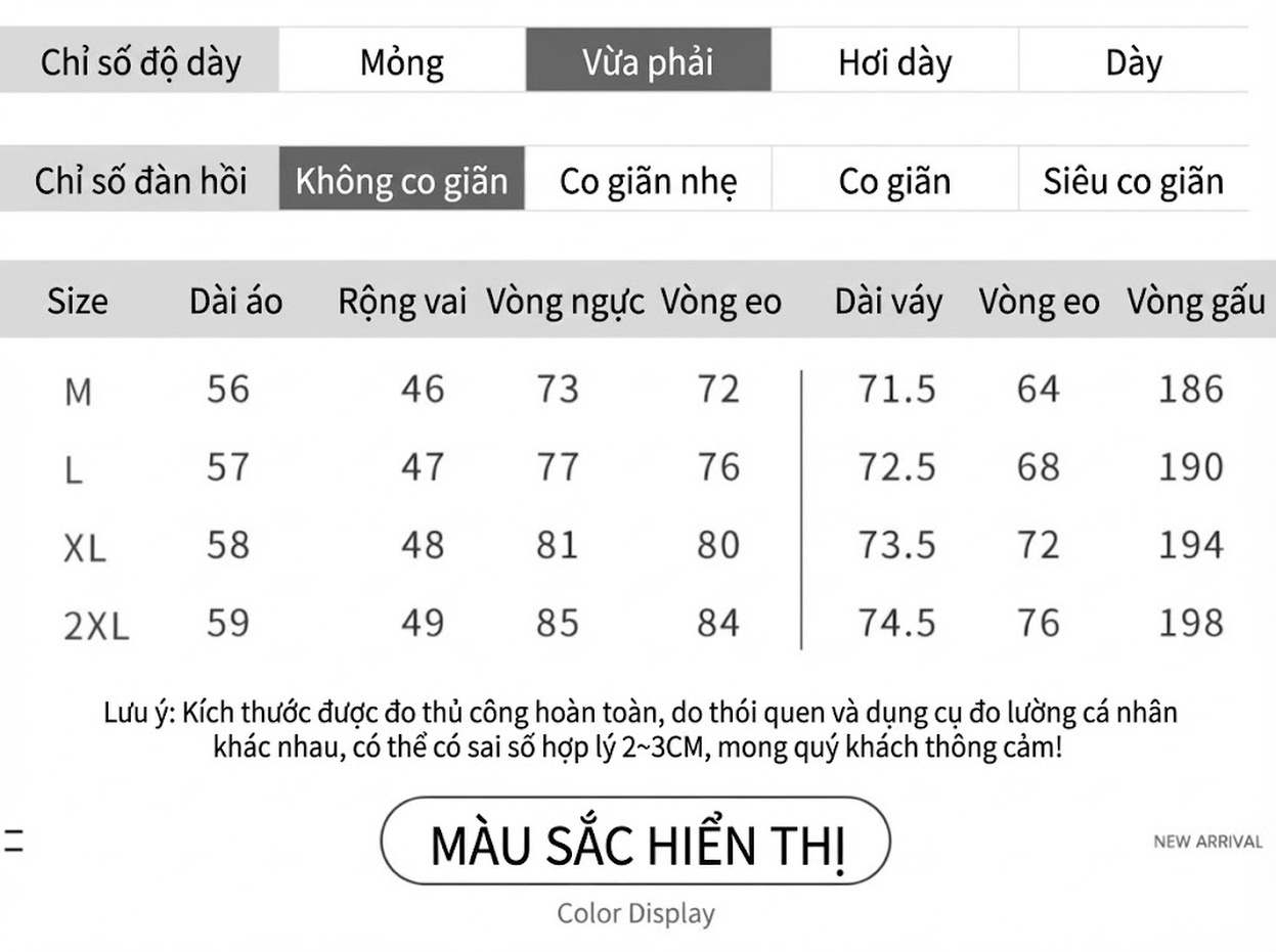 Set Bộ Áo Thun Cộc Tay Và Chân Váy Voan dáng chữ A Thanh Lịch Màu Nâu, Đen chi tiết 8