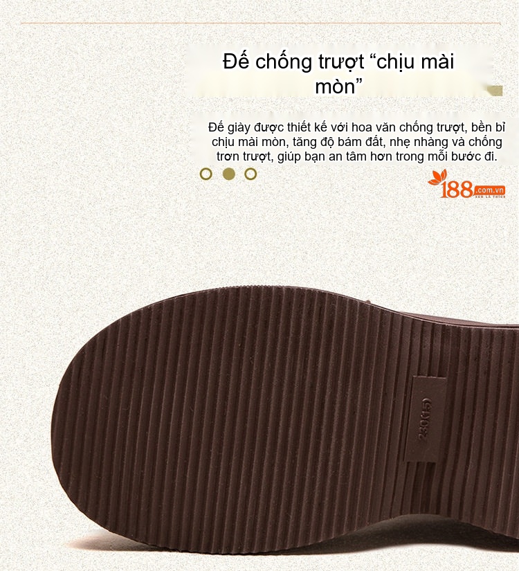 Giày Boot Nữ Cổ Cao Buộc Dây Họa Tiết Phong Cách Vintage Chiều Cao Đế Khoảng 4cm Màu Đen, Nâu chi tiết 6