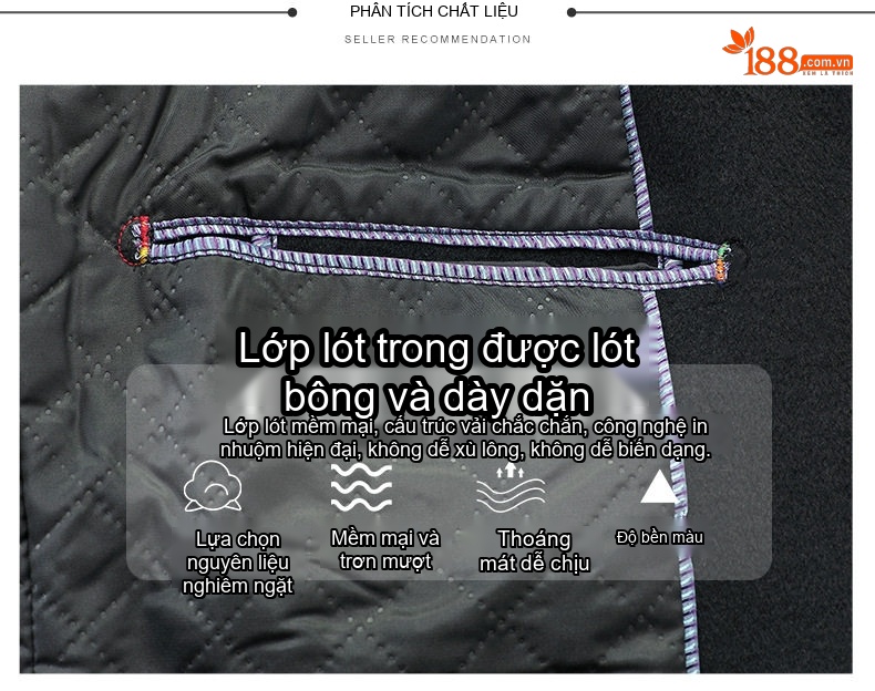 Áo Khoác Dạ Nam Dáng Dài Qua Gối Dày Dặn Màu Đen, Xám chi tiết 2