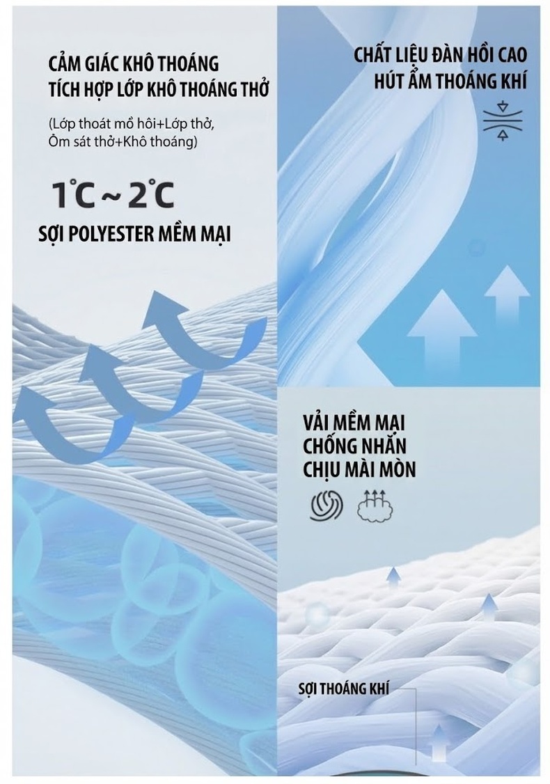 Quần Dài Nam Ống Bo Chun Mùa Hè Thoáng Khí Co Giãn Màu Đen, Trắng Kem, Nâu chi tiết 4