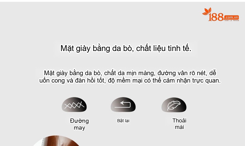 Giày Lười Nam Da Bò Chân To Đế Dày Chiều Cao Đế Khoảng 4cm Màu Đen, Nâu chi tiết 9