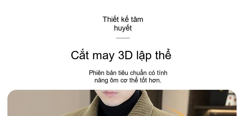 Áo Khoác Nam Dệt Kim Nhung Sherpa Dày Dặn Cổ Bẻ Màu Đen, Xanh Olive chi tiết 2